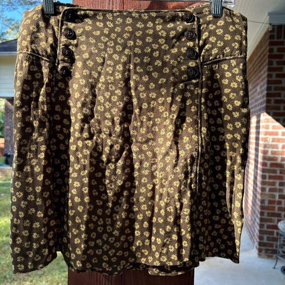 Madewell Fall Floral Mini Skirt Size XL - Picture 1 of 3